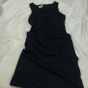 Talbots black Irish linen dress